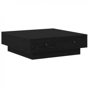 90x90x28 Black Oak Coffee Table – Engineered Wood, VidaXL