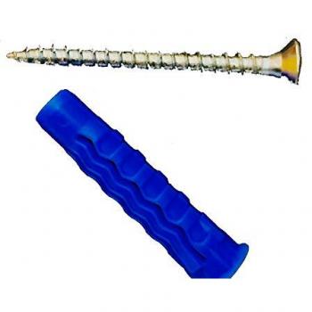 Tassello Universale 8x40 in Nylon con Vite Truciolare 50 Pz