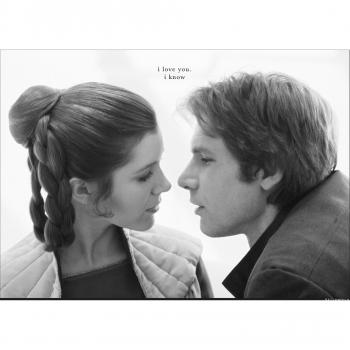 Star Wars Kinderzimmer Dekorationsbild »Leia und Han«