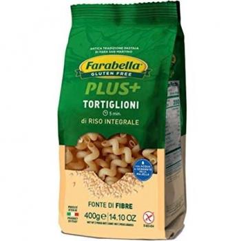 Pasta Tortiglioni de Arroz Integral Farabella 400g