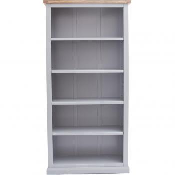 Milazzo Grey Bookcase - 180cm H x 90cm W x 30cm D