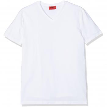 Hugo Boss Men's 2 Pack of V-Neck T-Shirts - White - Size: 46/Regular