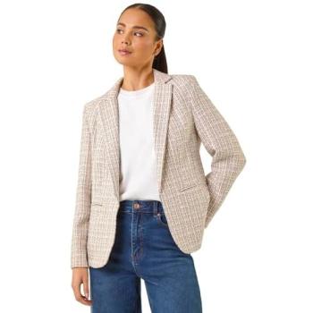 Roman Revere Collar Petite Blazer, Light Pink (Size 8)