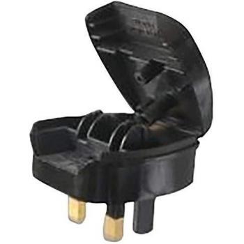White 5A Euro Converter Plug 2 Pin VDE to 3 Pin UK