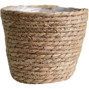 Handcrafted Straw Storage Bin