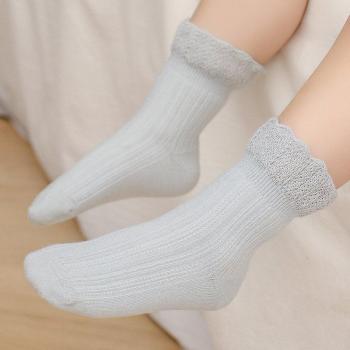 Herbst Baby Socken für Mädchen, 3-12 Jahre, 5 Paare, Doppel-Nadel, Ohne Knochen
