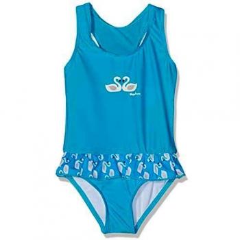 Maillot de bain une pièce Playshoes UV-Schutz Schwäne, Turquoise, 86/92 Bébé Fille
