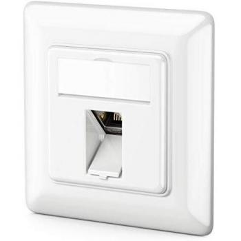DeleyCON 1x RJ45 Keystone Jack Datendose für CAT6a Netzwerkinstallationen