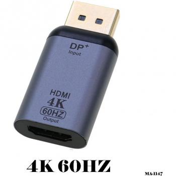 HDMI-Compatible to DP Type C Mini Cable Adapter 4K 30Hz/60Hz for Laptop, TV, MacBook, Projector