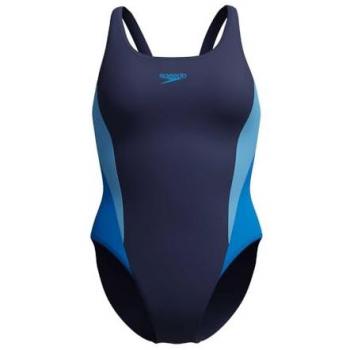 Speedo Damen Colourblock 2.0 Badeanzug Blau (42)