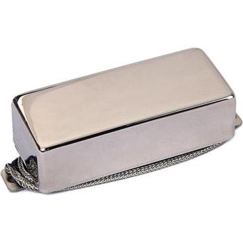 Vintage Mini Covered Neck Humbucker Pickup with Flat Chrome Surround