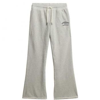 Superdry Athletic Flare Joggers, Glacier Grey, XL, Women’s Embroidery Edition