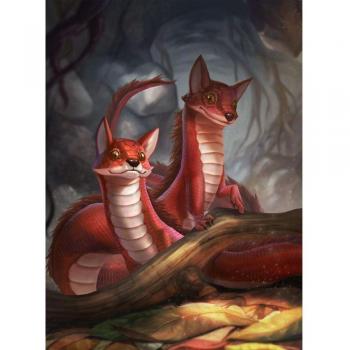DINGPU 5D Diamantstickerei Set – Cartoon Kunst Kreuzstich, Vollrunde Strassmosaik (20×30 cm)
