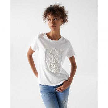 Salsa Jeans - Camiseta con relieve de cuerda