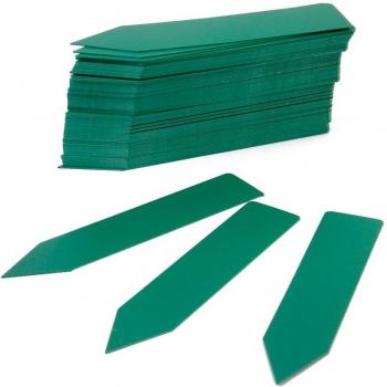 100pcs Waterproof Plastic Garden Plant Markers, 4-Inch Thick - 5 Color Options