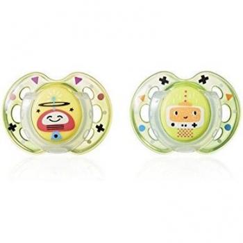 Tommee Tippee Fun Style Silicone Dummies 0-6m - Assorted Colors