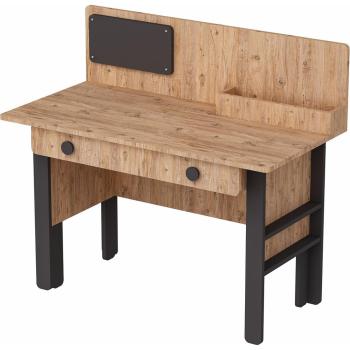 Destina Valerin Tan Computer Workstation with Shelf and Drawer