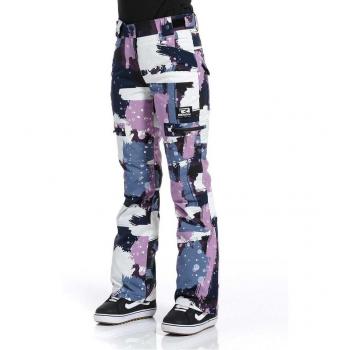 Rehall Abstract Lavender 2XL Nori‑R Camouflage Pants for Her