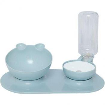 2-in-1 Automatic Water Dispenser and Food Bowl for Cats and Dogs