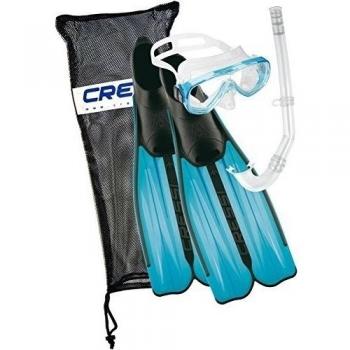 Sac de Plongée Cressi Rondinella avec Masque et Tuba - Turquoise - 43/44