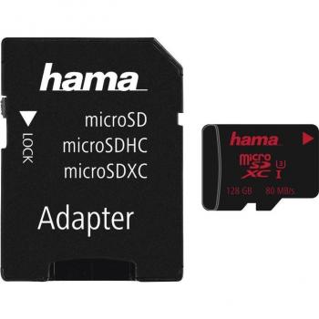 Hama microSDXC 128GB UHS Speed C3 UHS-I 80MB/s + Adapter/Foto