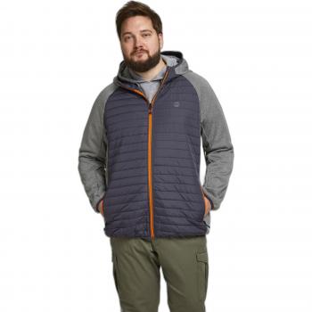 Jack & Jones Giacca Multi Quilted Plus Size Grigio Melange 8XL