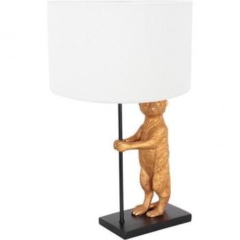 Lampe parapluie noire en textile