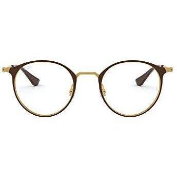 Ray-Ban RX6378F Asian Fit 2905 Óculos de Grau Masculino Cor Marrom