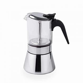 Cafetières italiennes en inox et verre 6 tasses Lacor