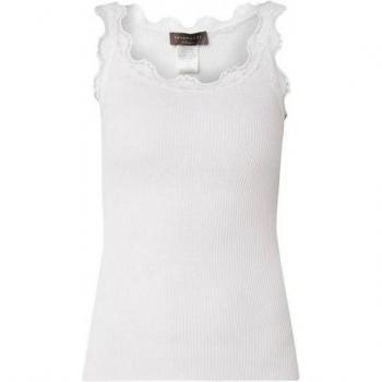 Rosemunde Lace Tank Top, Sleeveless, White, Size S