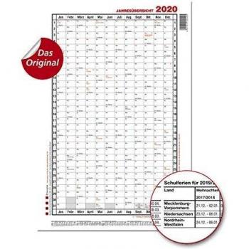 Güss Jahreskalender A1 hoch 12 Monate 2024