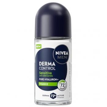 NIVEA MEN DEODORANTE ROLL ON DERMA CONTROL SENSITIVE ANTITRASPIRANTE 72H 50ML