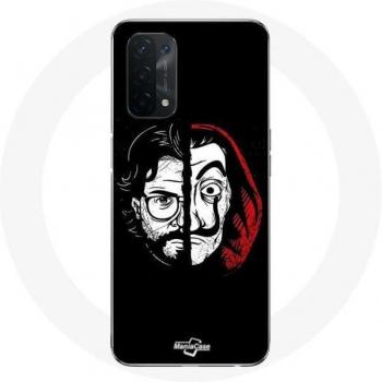 Oppo A74 5G Hülle La casa de papel El Profesor Masken Split