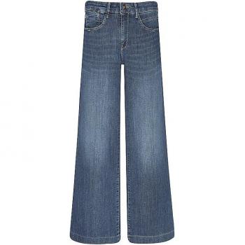 MAC Damen Wide Leg Jeans in Dunkelblau, 5-Pocket, Größe 42/32