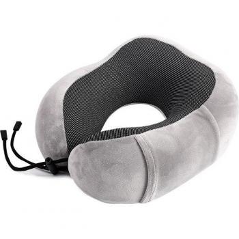 Memory Foam U-Shaped Airplane Neck Pillow with Storage Bag