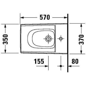 Duravit Viu Bidet 229215 avec Trop-Plein et Robinetterie