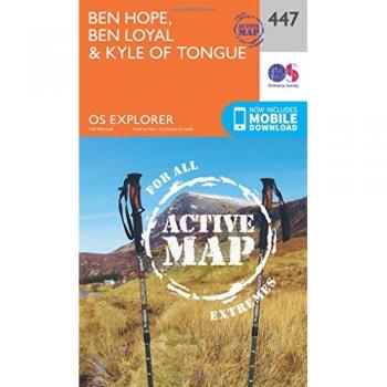 Os Explorer Map Active (447) Ben Hope, Ben Loyal And Kyle Of Tongue (Os Explorer Active Map) (Map)