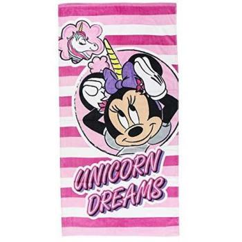 Minnie Mouse Beach Towel Rose Coton – référence 75493