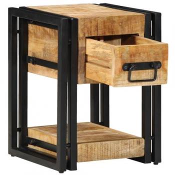 Cabinet de chevet Vidaxl 30x30x40 cm bois de manguier massif