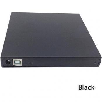 Externer USB 2.0 DVD Brenner für PC und Laptop mit zwei Kabeln