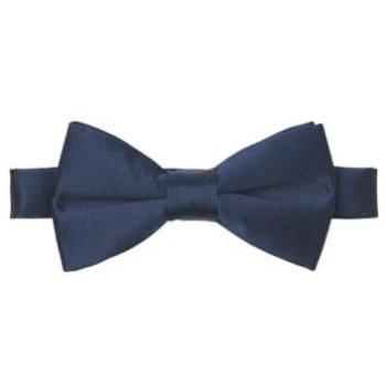 Blue Solid Bow Tie by Jack & Jones
