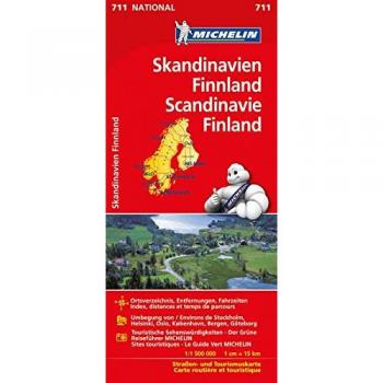 Michelin Skandinavien - Finnland: Straßen- und Tourismuskarte (Michelin Nationalkarte)