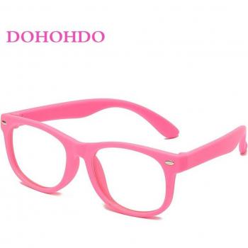 Lunettes anti-lumière bleue flexibles pour garçons et filles, en silicone souple