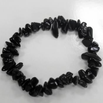 Bracelet en Pierre Précieuse - Agate Noire