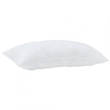 Set di coperta e cuscino 140x200 cm bianco microfibra