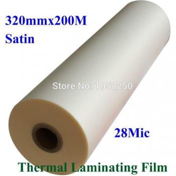 Satin Matte Laminating Film – 28µ, 320 × 200 m, 1 mil, 1″ Core (BOPP)
