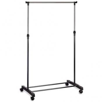 Perchero Burro Ajustable de Metal con Ruedas - Altura Ajustable de 96 a 155 cm