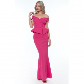 Bardot Cerise Maxidress – Crossover Edition