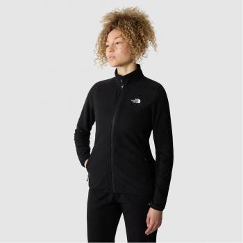 Pile The North Face 100 Glacier Full Zip nero intenso donna - S