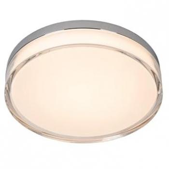 Lucide Plano – Iluminación LED regulable para baño, diámetro 28 cm, 16 W (2700K/4000K), IP44, tono ópalo